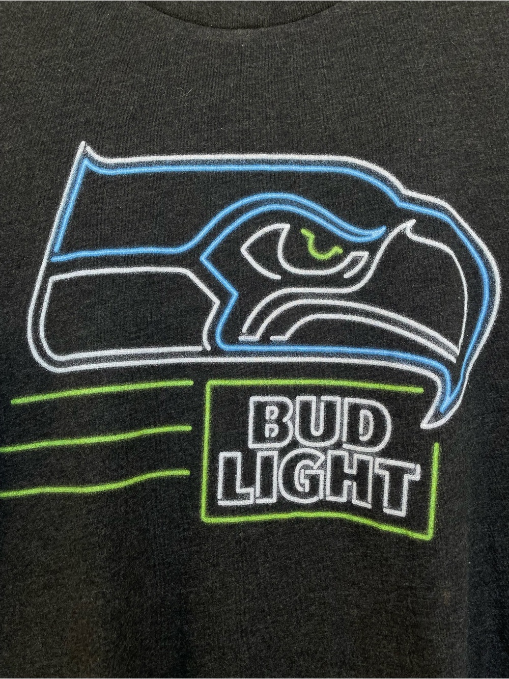 Homage Seattle Seahawks Bud Light Graphic Tee XL